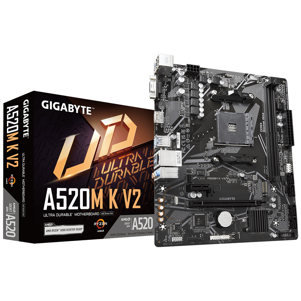 Motherboard Gigabyte A520M-K V2 AM4 DDR4 — foto 2