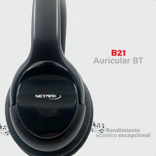 Auriculares Bluetooth Netmak B21 Negro — foto 4