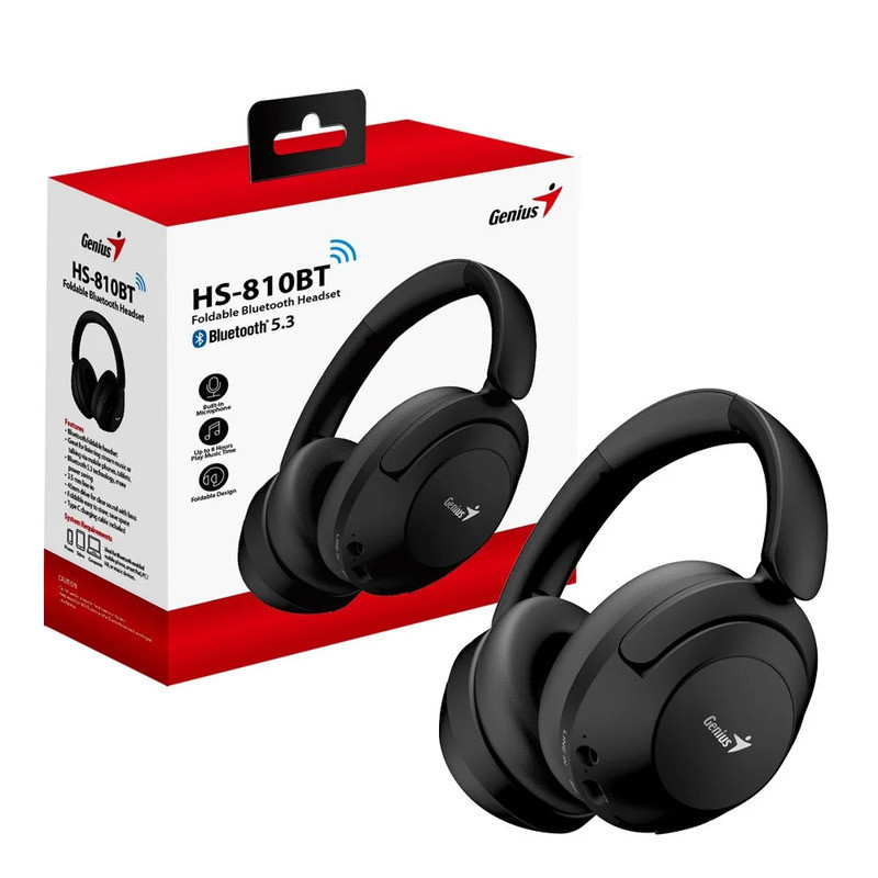 Auriculares Genius HS-810BT Bluetooth 5.3 con Micrófono