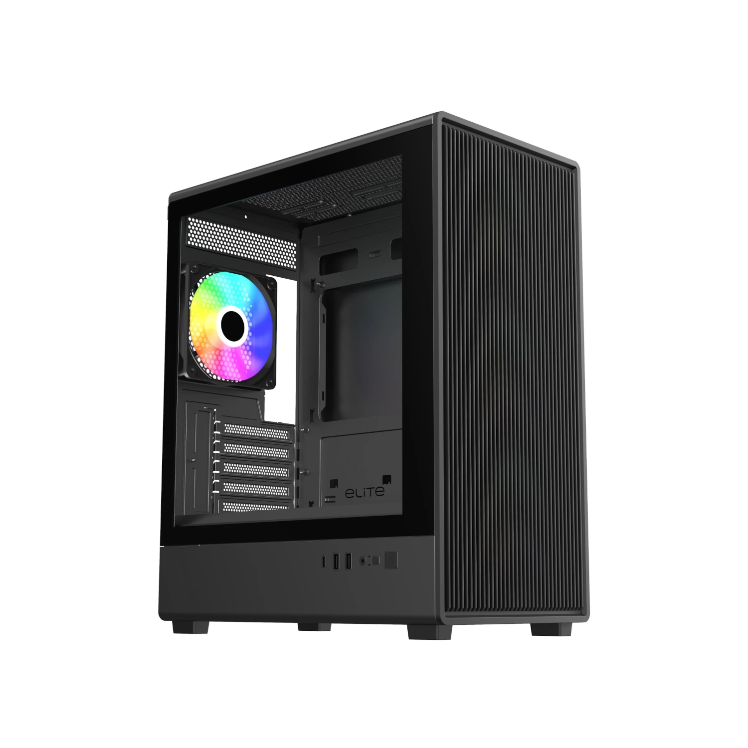 Gabinete Cooler Master Elite 350 Negro con 4 Fans ARGB