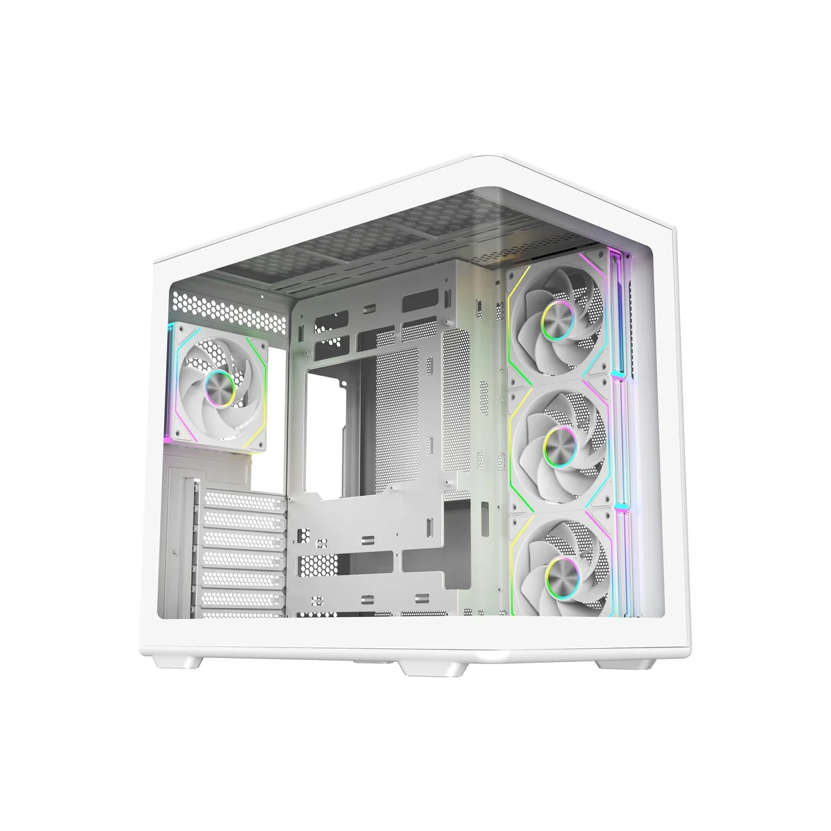 Gabinete Cooler Master Elite 600 Mid Tower Blanco con 4 Fans ARGB