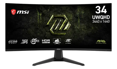 Monitor Gamer Ultrawide MSI MAG 346CQDF E20 34" VA HDR 200Hz