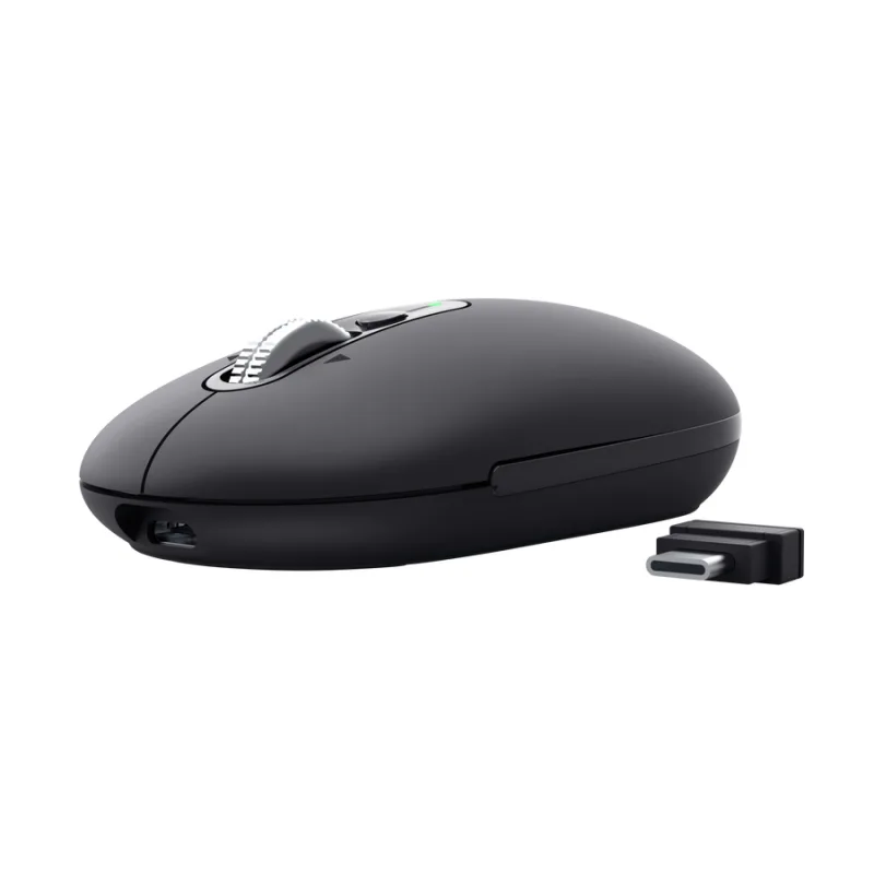 Mouse Gamer Inalámbrico Trust Seron Hyperscroll Slim Negro