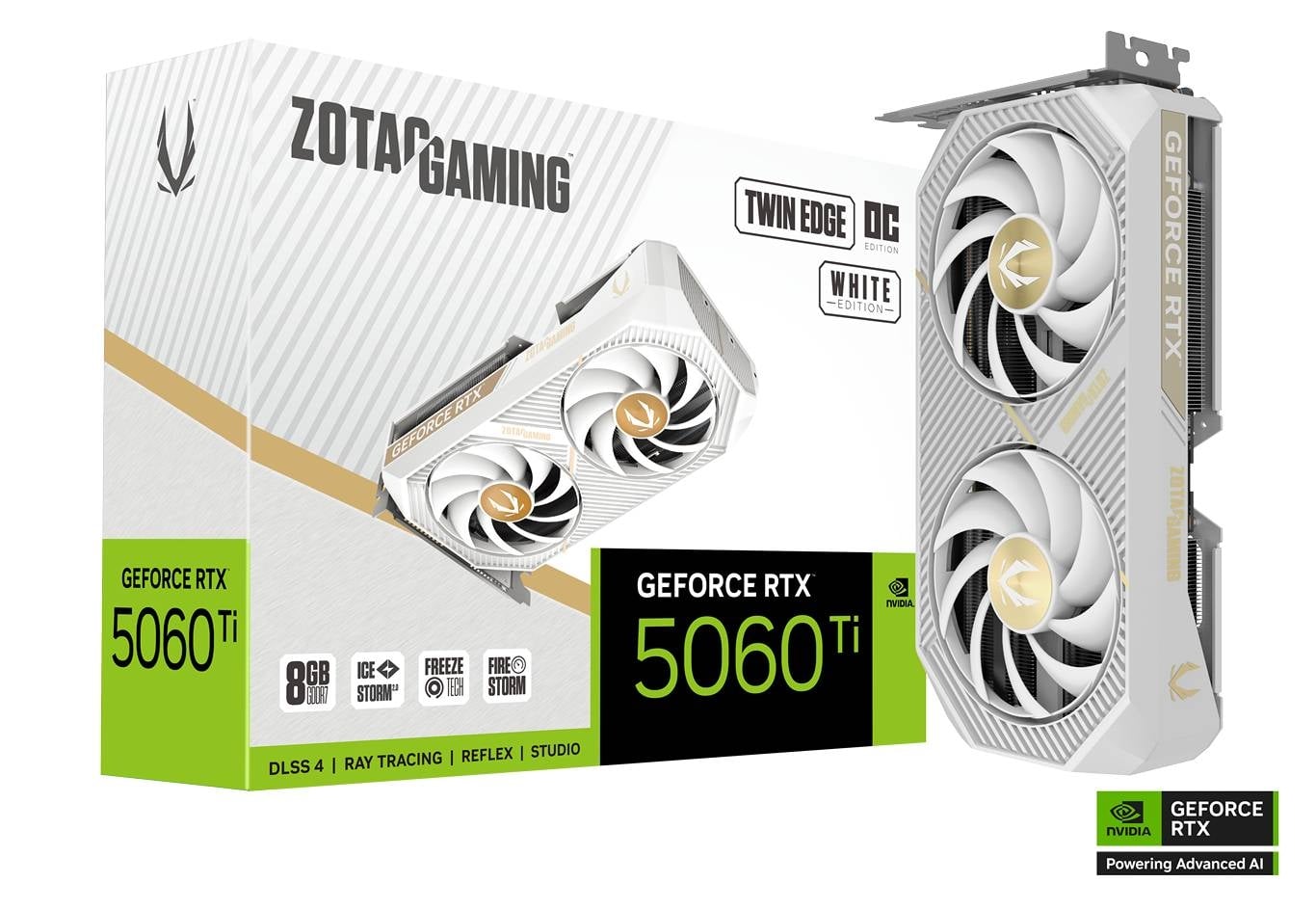 Placa de Video Zotac GeForce RTX 5060 Ti Twin Edge OC White 8GB